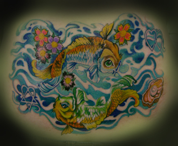 Tattoos - DOUBLE KOI !! - 25159