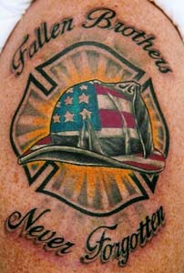 Tattoos - fireman tattoo - 16106
