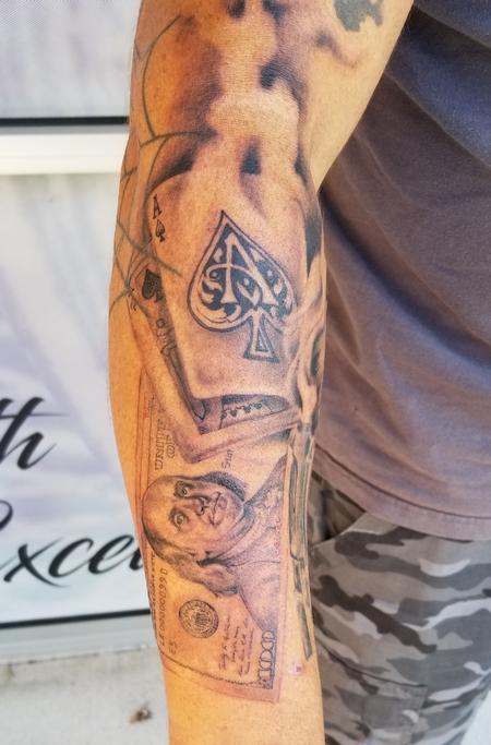 black and grey sleeve Tattoo Thumbnail