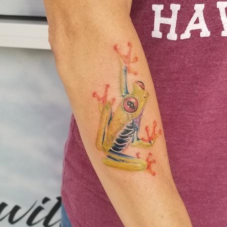 Tattoos - red eyed tree frog - 140066