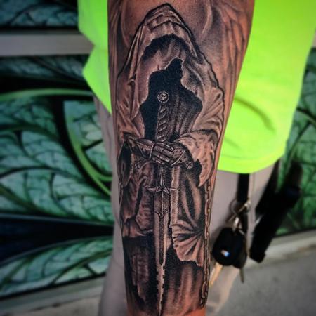 Angelic Death Knight Tattoo Thumbnail