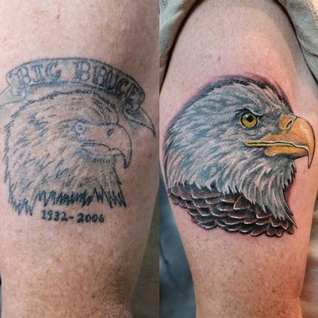 Tattoos - Covering an eagle with...eagle - 144960