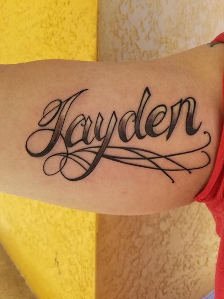 Tattoos - Jayden Script Tattoo - 129384