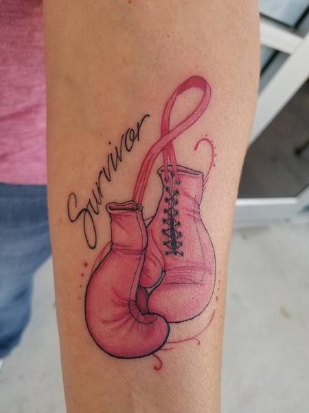 Survivor Boxing Gloves Tattoo Thumbnail