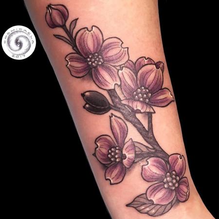 Tattoos - Dogwood Flowers  - 136120