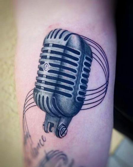 Microphone Tattoo Thumbnail
