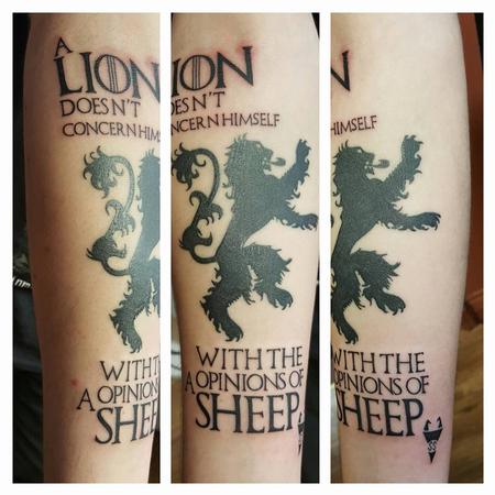 Tattoos - Game of Thrones Lannister Lion - 126629