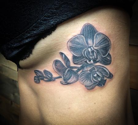 Orchids Realism Tattoo Thumbnail
