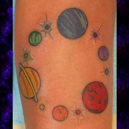 Tattoos - Cosmetic Galactic Color Wheel Tattoo - 127033