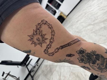 Ball N Chain Tattoo Thumbnail