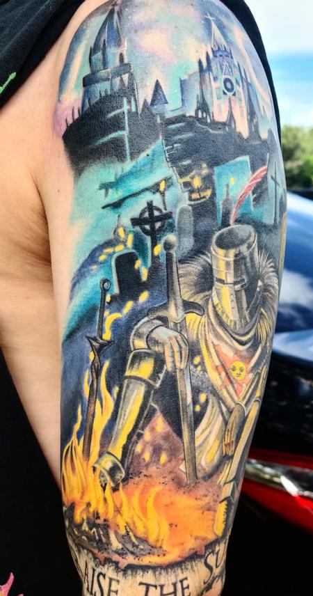 Video Game Dark Souls - Solaire of Astora Tattoo Thumbnail