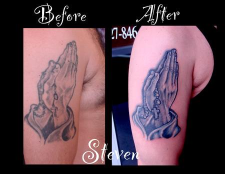 Tattoos - Pray before and after - 67549