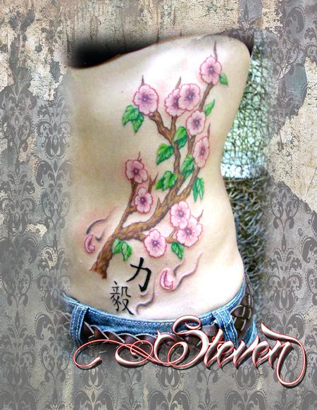 Tattoos - cherry Blossom  - 80364