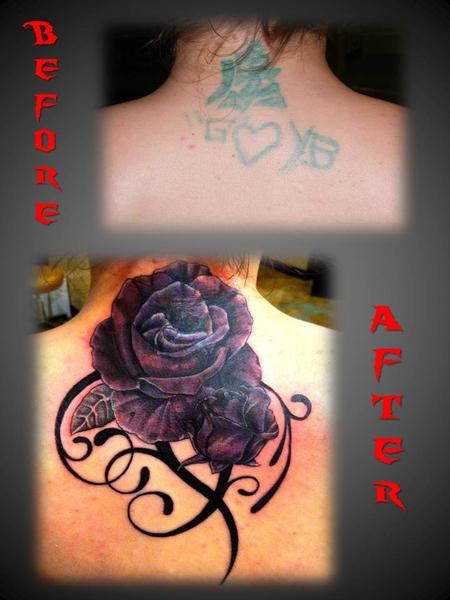 Tattoos - Rose coverup. - 63066