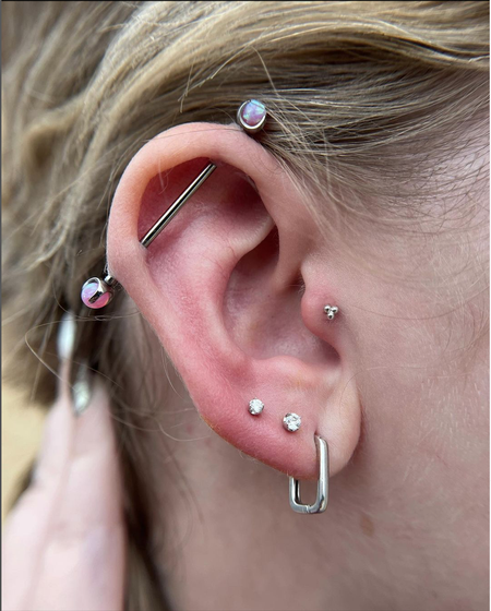 Tattoos - New Multiple Ear Piercings  - 145188