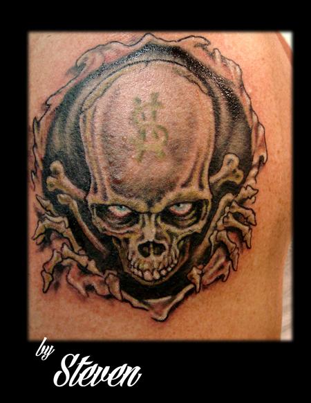 Tattoos - Money Skull - 73964