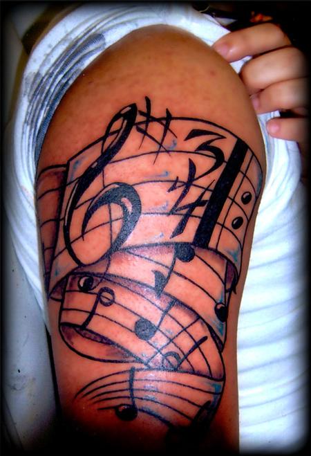 Tattoos - Music staff - 62461
