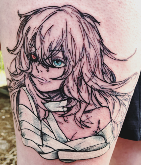 Anime Tokyo Ghoul - Eto Yoshimura, One-Eyed Owl Tattoo Thumbnail