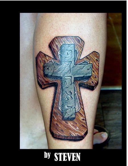Tattoos - Cross - 70954