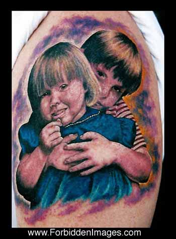 Tattoos - Portrait of a Brother and Sister - 10438