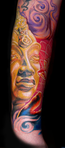 Tattoos - BUDDHA Head! - 32827