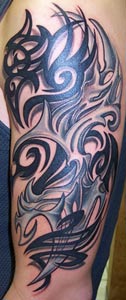 Tattoos - Tribal Half Sleeve - 15898