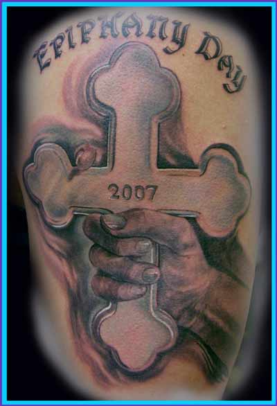 custom cross tattoos