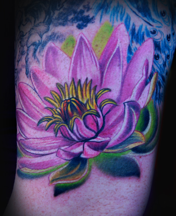 Comments Lotus flower tattoo part of half sleeve project in progress