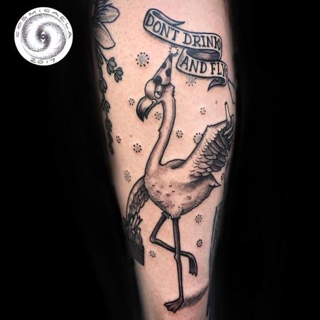 Tattoos - Drunk Flamingo - 133401
