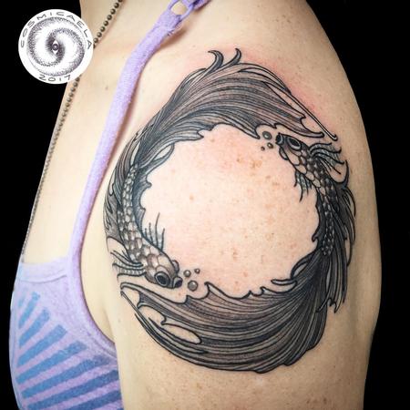 Tattoos - Beta fish - 133400