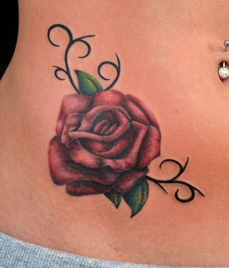  Custom Tattoos Flower Rose Tattoos New Tattoos Body Part Side Tattoos
