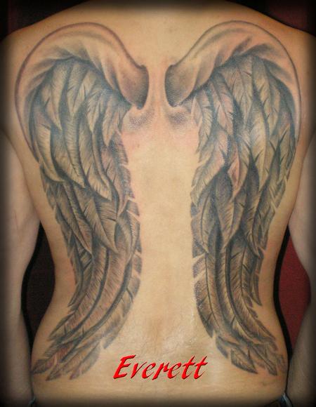 Full Back Tattoo Wings