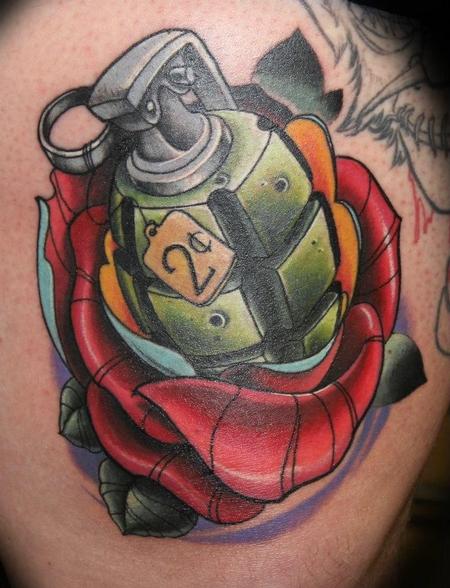 Tattoos - Rose grenade - 78835