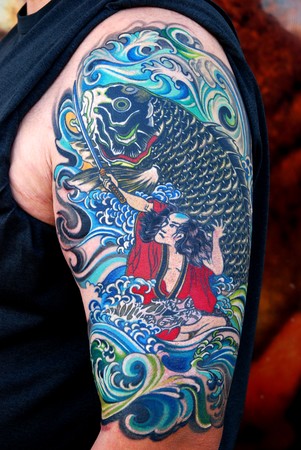 Placement Arm Comments Full color japanese sleeve tattoo