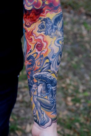 Part Arm Sleeve Tattoos