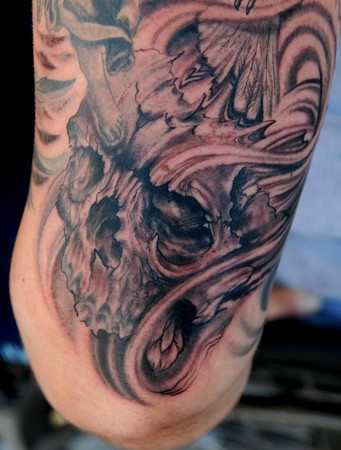 skull head tattoos. Comments: Another skull with