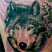 Tattoos - Wolf and moon tattoo - 15816