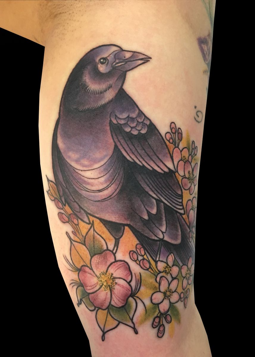 Black Bird by Monica Painter. TattooNOW