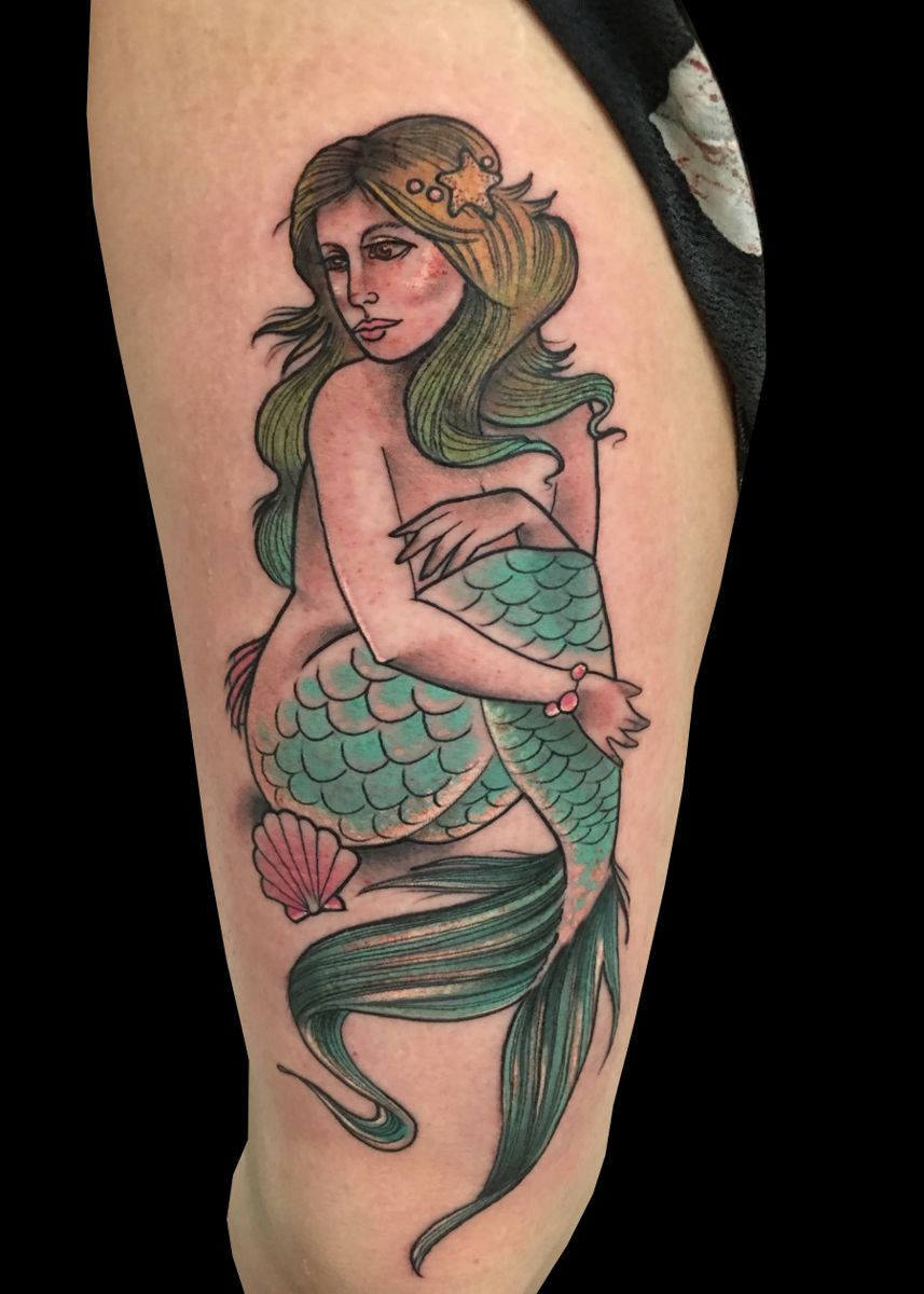 mermaid by monica painter maui atomic tattoo mermaid by monica painter maui atomic tattoo