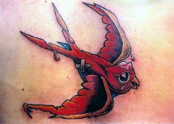 Swallow Tattoos on Damaged Swallow   Tattoos