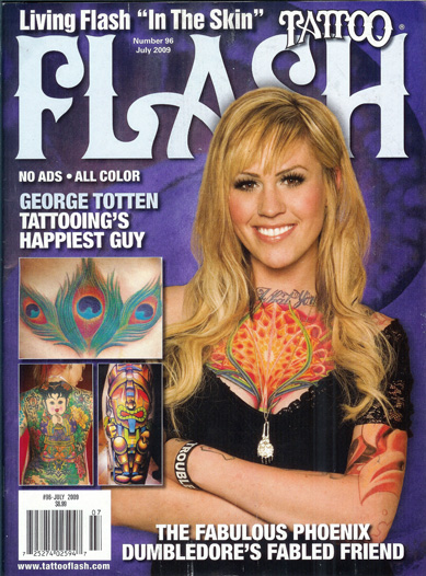 i just got my copy of the newest tattoo flash magazine july 2009 