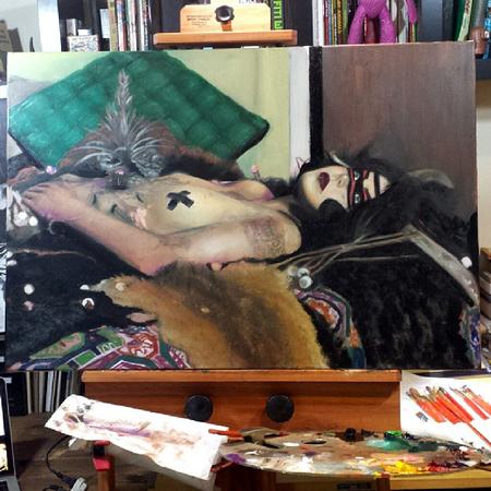 Haley Adams - Update on oil painting progress 