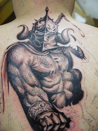 tattoo back piece. Warrior Backpiece