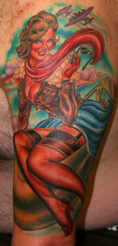 Tattoos - Tim Harris - 40's Bombergirl