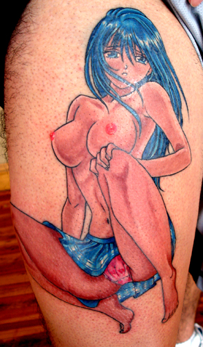 Tattoos middot; Page 1. anime girl tattoo on girls thigh. Tattoos middot; Page 1. anime girl