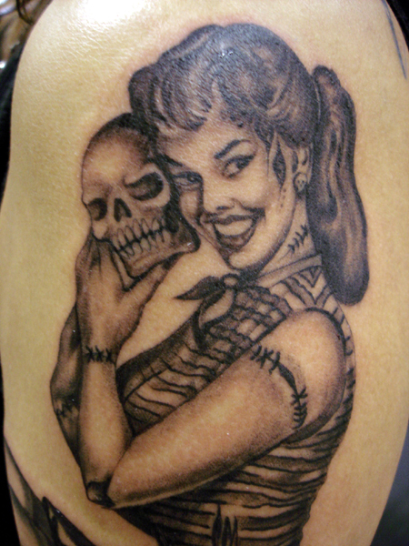 Tattoos Tattoos Pin Up close up of zombie chick