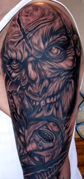 Tattoos - Severed Head tattoos - CREEPY!
