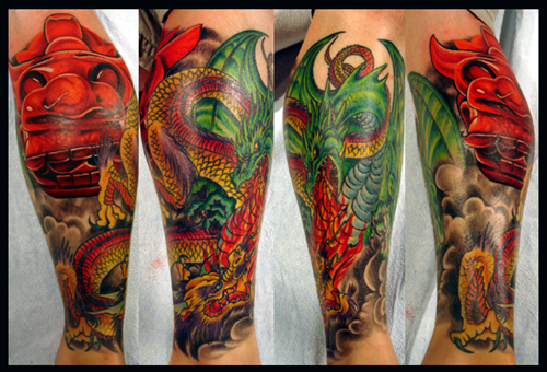 Tattoos - Julio Rodriguez - dragons