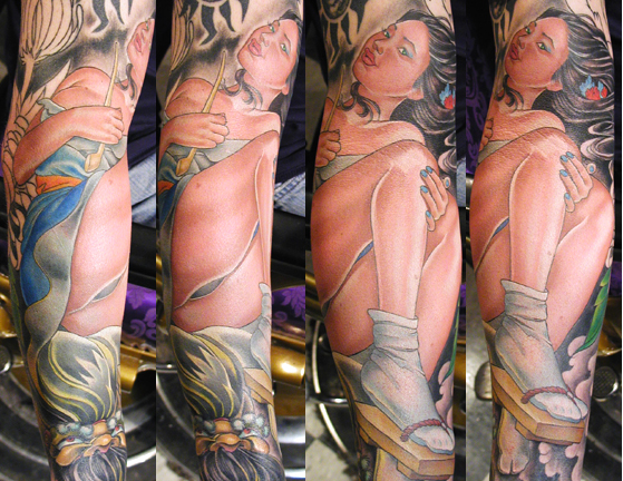 Tattoos Traditional Asian Geish sleeve Now viewing image 288 of 360