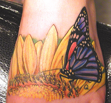 Tattoos Nature Animal Wildlife Butterfly and sunflower Tattoos Nature Animal Wildlife Butterfly and sunflower